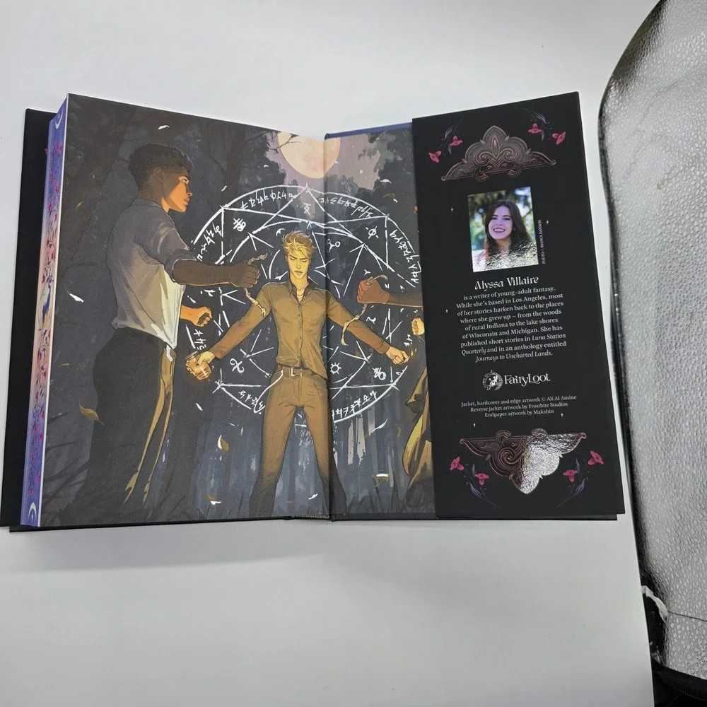 The Glittering Edge Signed Edition Book by Alyssa Villlare W/ Overlays Fairyloot